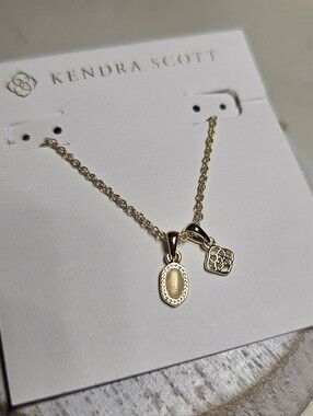 Kendra Scott Mini Elisa Dira Necklace with Opal Pendant